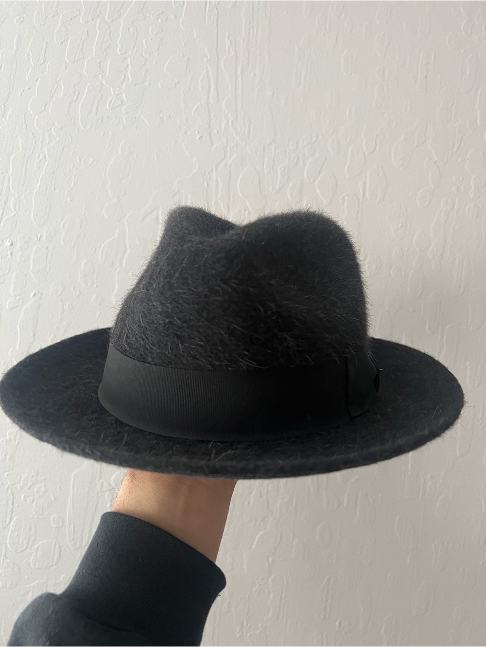 Goorin Bros dark grey Dean the Butcher fedora in rabbits fur